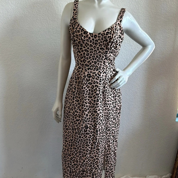 Code X Mode Leopard Print Midi Sundress - Picture 5 of 10